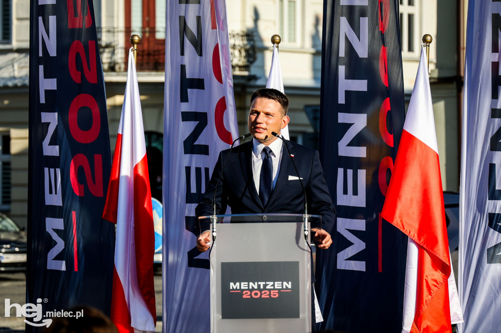 Sławomir Mentzen w Mielcu z nieformalną kampanią prezydencką