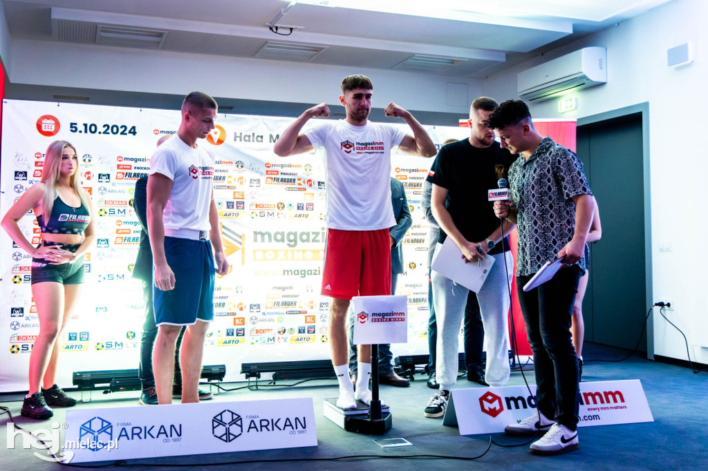 Oficjalne ważenie przed galą Magazimm Boxing Night