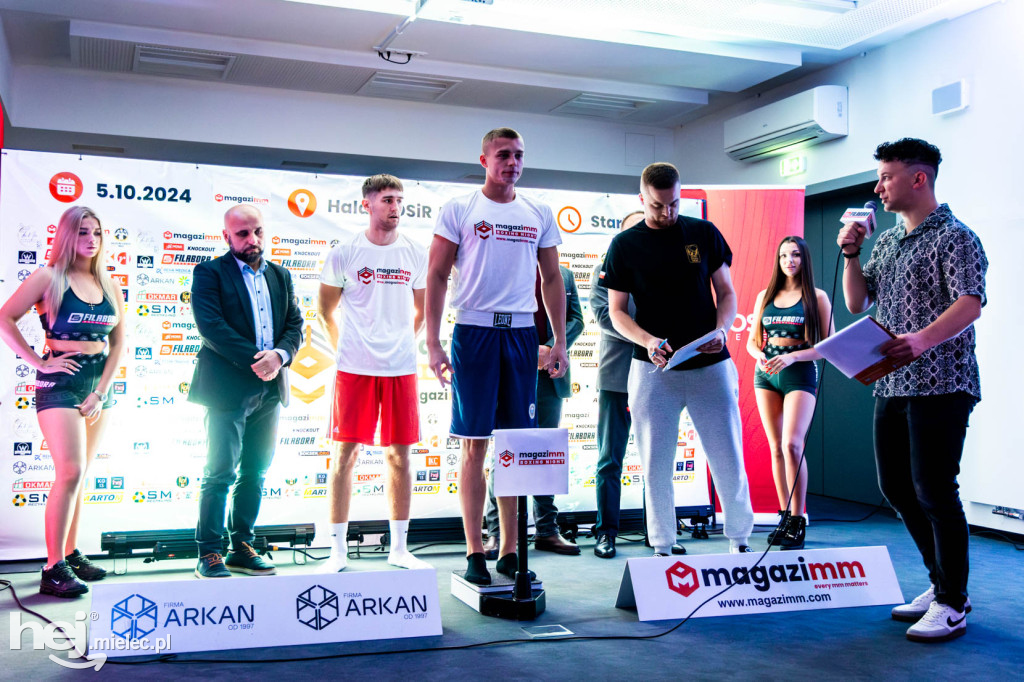 Oficjalne ważenie przed galą Magazimm Boxing Night