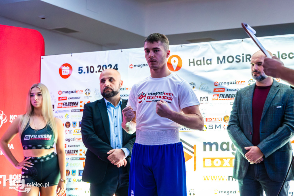 Oficjalne ważenie przed galą Magazimm Boxing Night