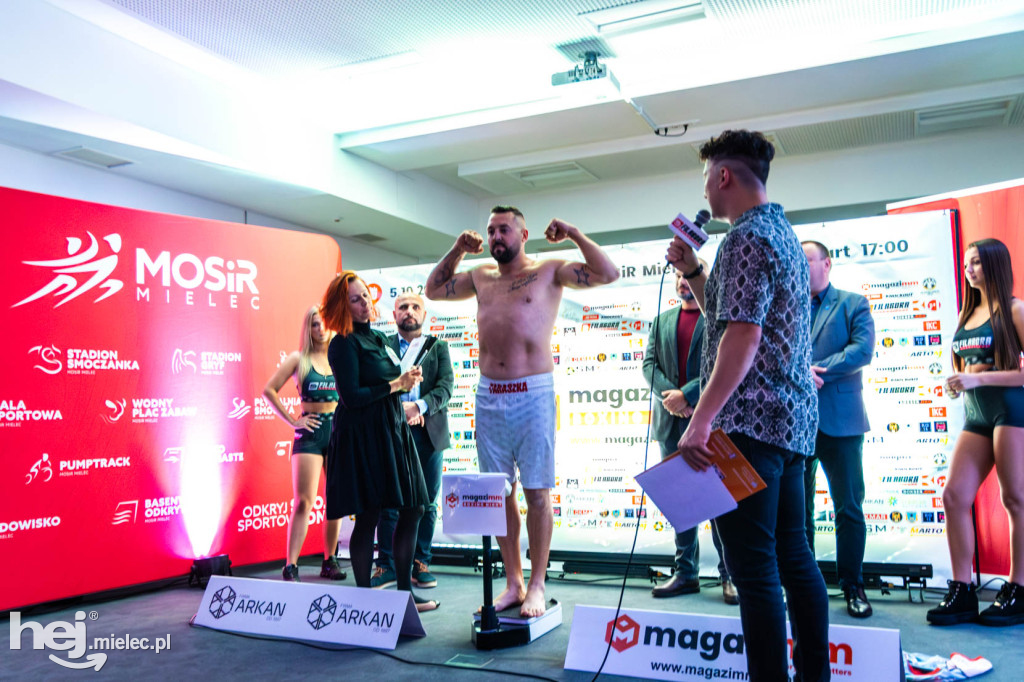 Oficjalne ważenie przed galą Magazimm Boxing Night