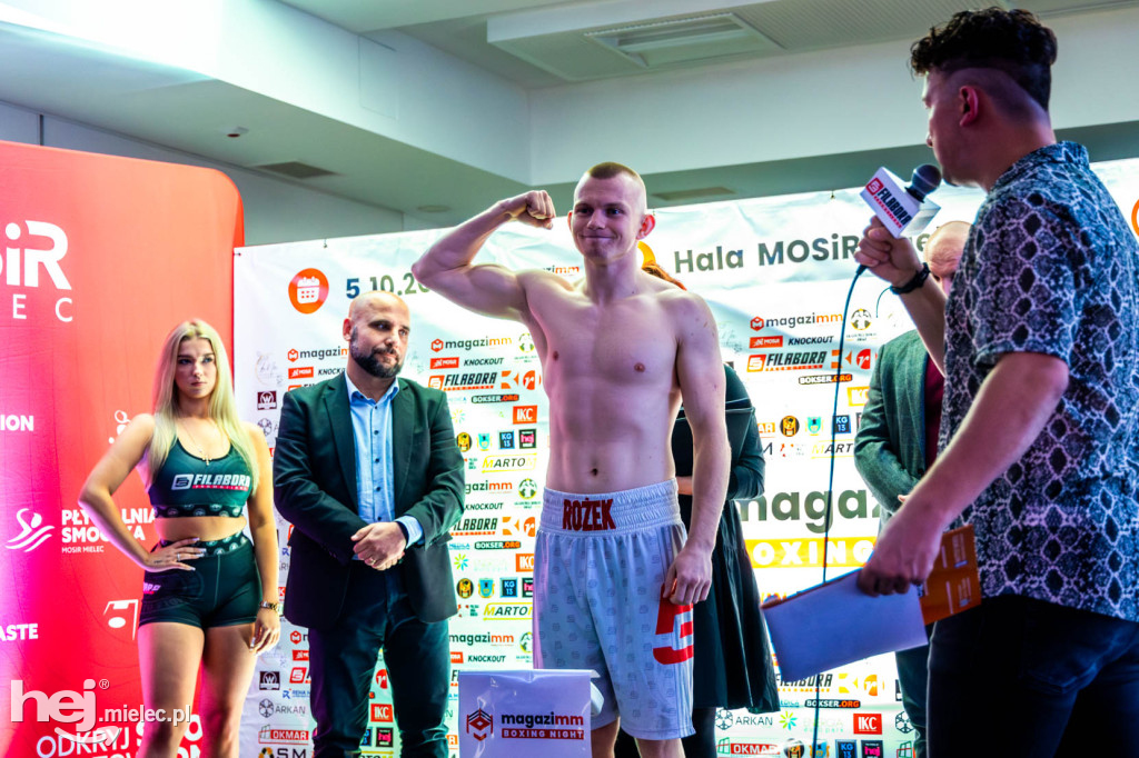 Oficjalne ważenie przed galą Magazimm Boxing Night