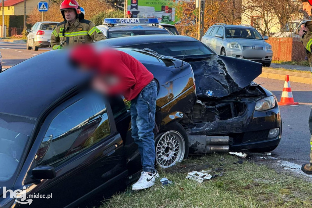 Zderzenie na Rzochowskiej. Dwa BMW