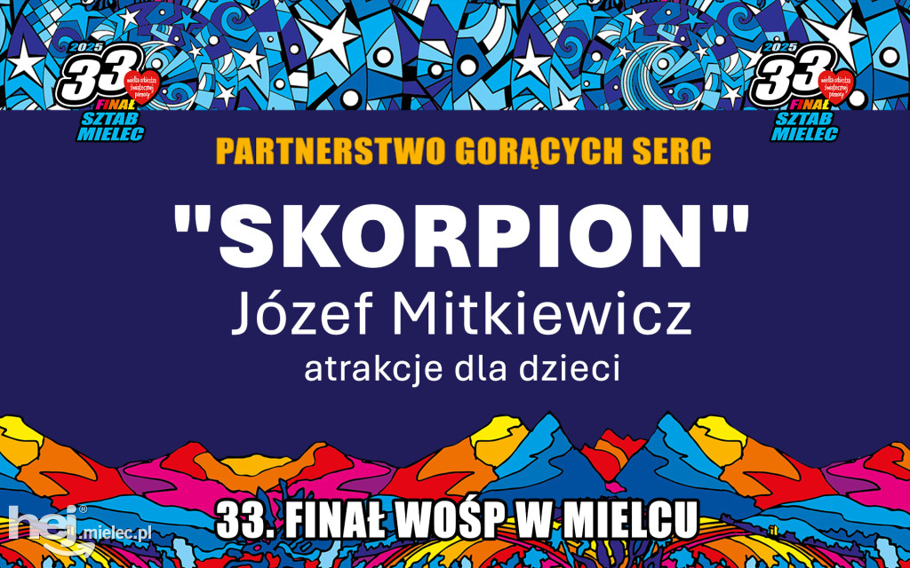 33. Finał WOŚP w Mielcu zebrał ponad 250 tysięcy! Poznaj partnerów akcji