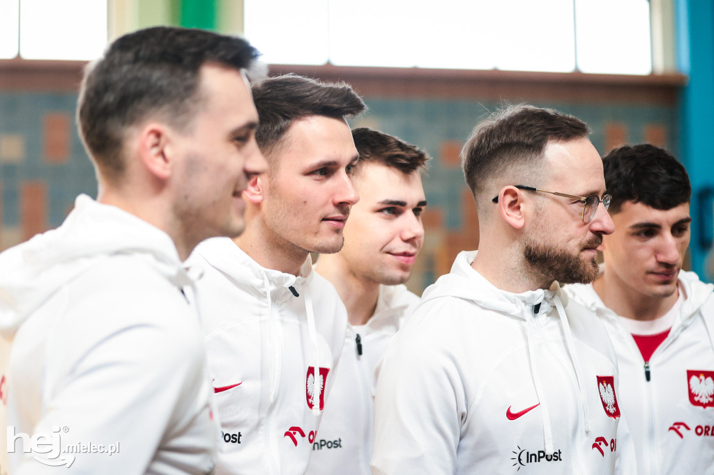Trening reprezentacji Polski z uczniami SP11