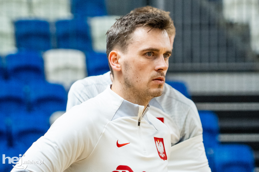 Reprezentacja Polski futsalu na treningu w hali MOSiR Mielec