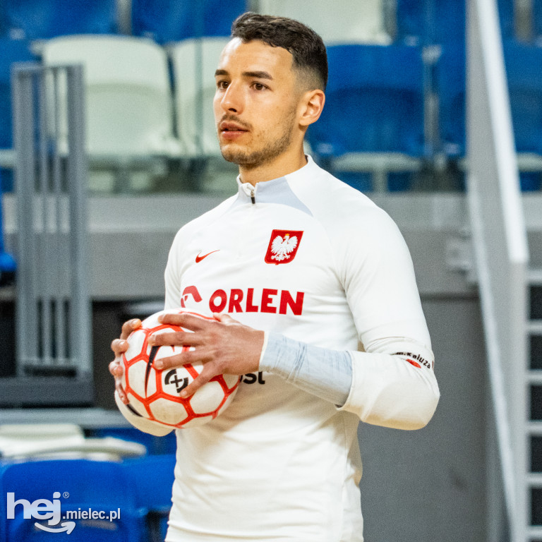 Reprezentacja Polski futsalu na treningu w hali MOSiR Mielec