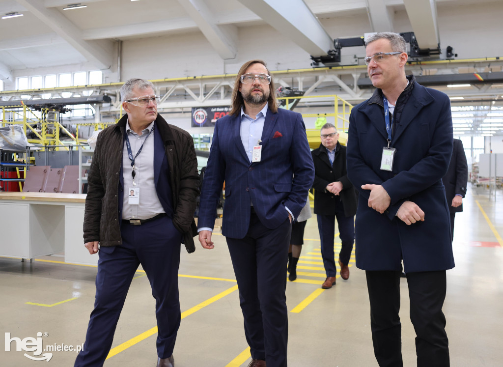 Główny Inspektor Pracy Marcin Stanecki z wizytą w PZL Mielec