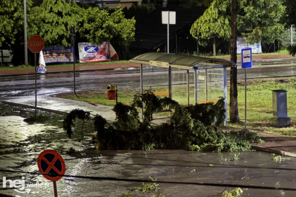 Potężna nawałnica nad Mielcem - 23 czerwca 2025