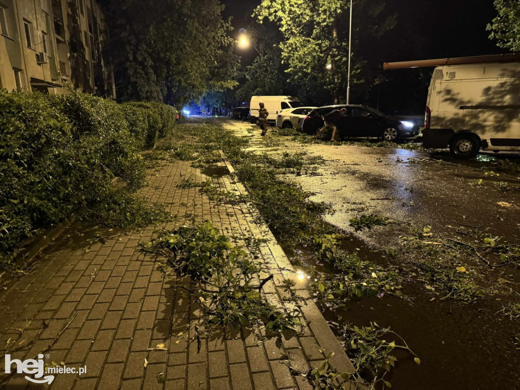 Potężna nawałnica nad Mielcem - 23 czerwca 2025