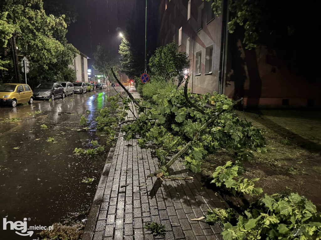 Potężna nawałnica nad Mielcem - 23 czerwca 2025
