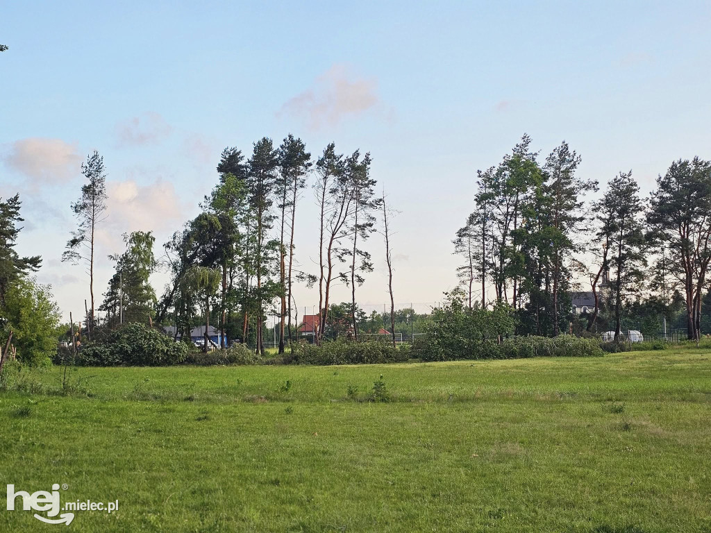 Potężna nawałnica nad Mielcem - 23 czerwca 2025