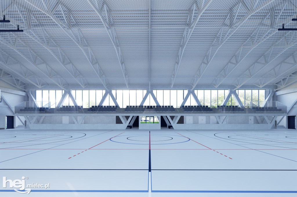 Budowa hali sportowej w Borowej