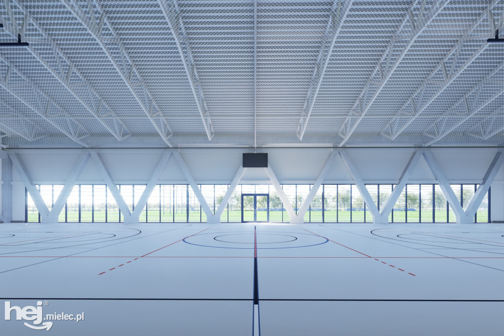 Budowa hali sportowej w Borowej