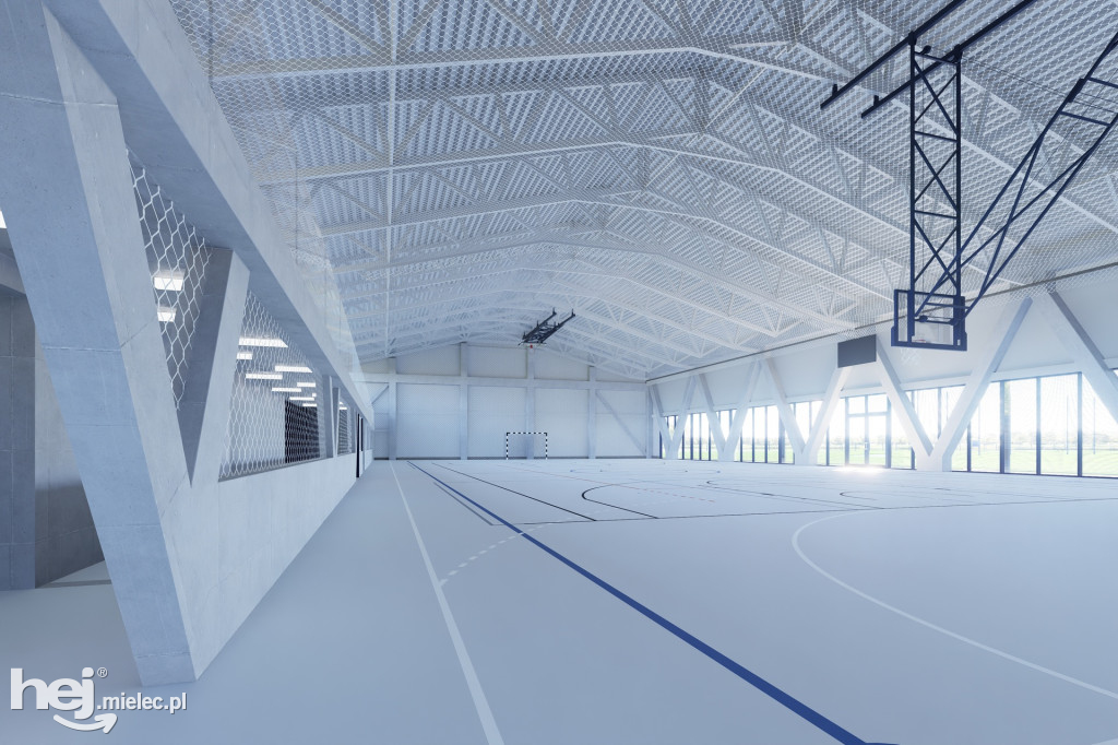 Budowa hali sportowej w Borowej