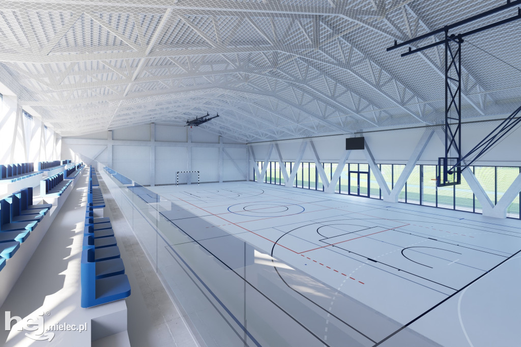 Budowa hali sportowej w Borowej