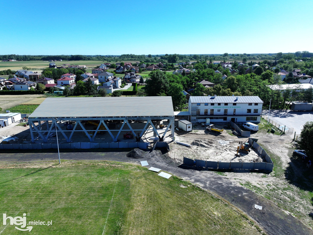 Budowa hali sportowej w Borowej