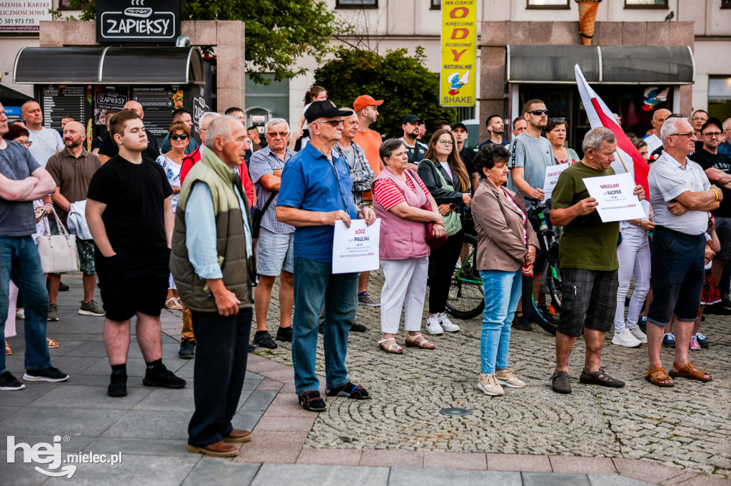 PROTEST STOP IMIGRACJI W CENTRUM MIELCA