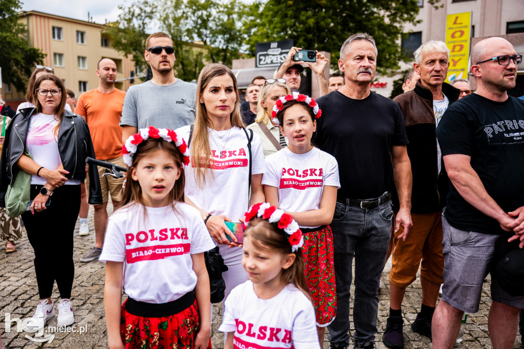PROTEST STOP IMIGRACJI W CENTRUM MIELCA