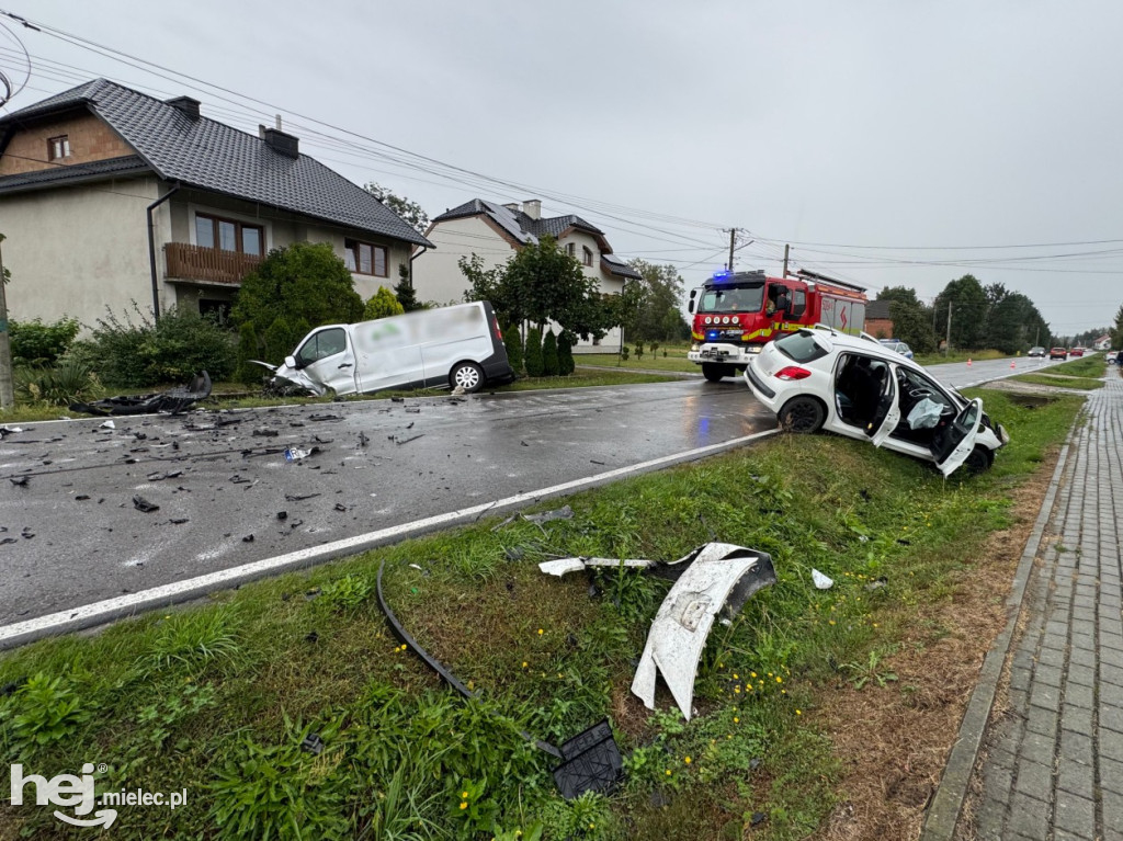 Wypadek w Trzcianie. Poszkodowane dzieci