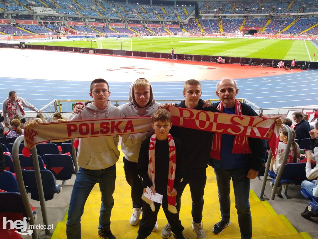 Mieleccy kibice na meczu Polska - Finlandia