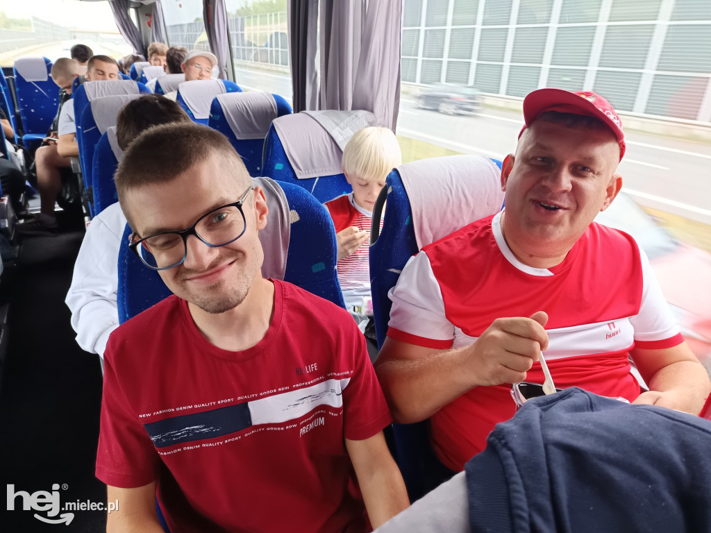 Mieleccy kibice na meczu Polska - Finlandia
