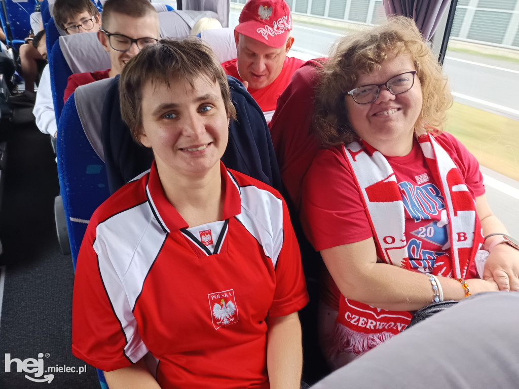 Mieleccy kibice na meczu Polska - Finlandia