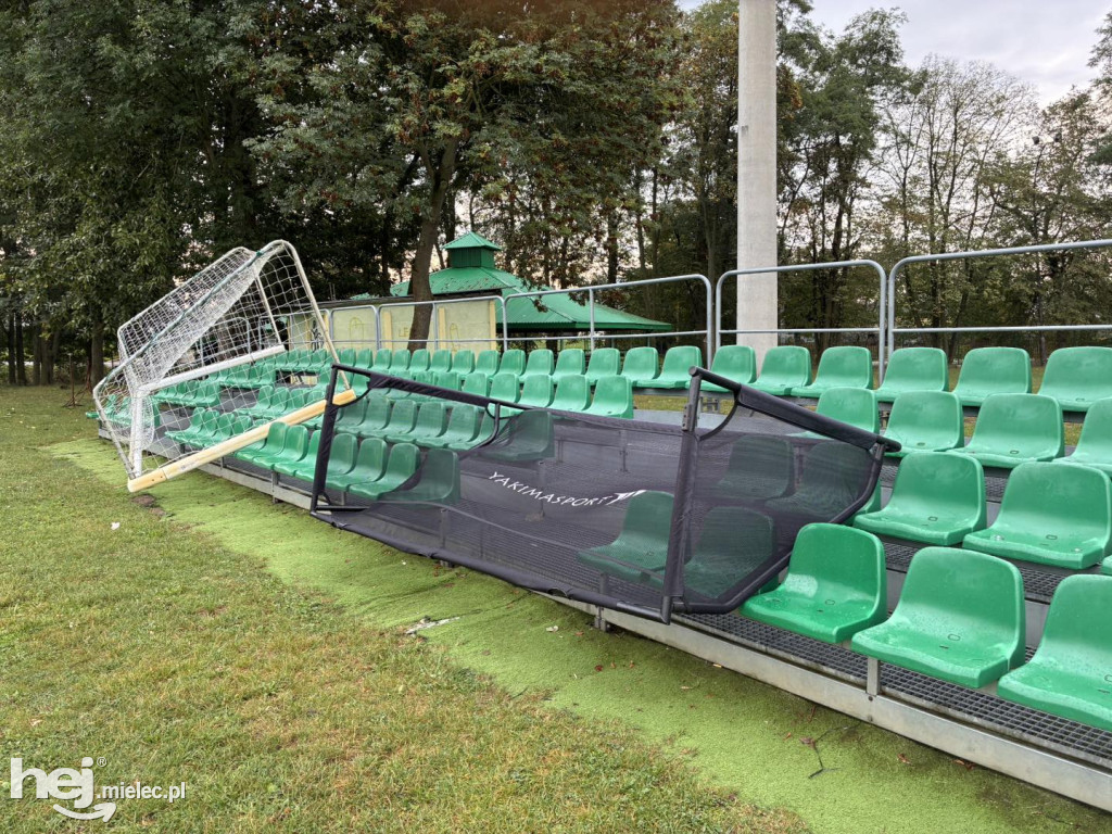 Wandalizm na stadionie w Złotnikach