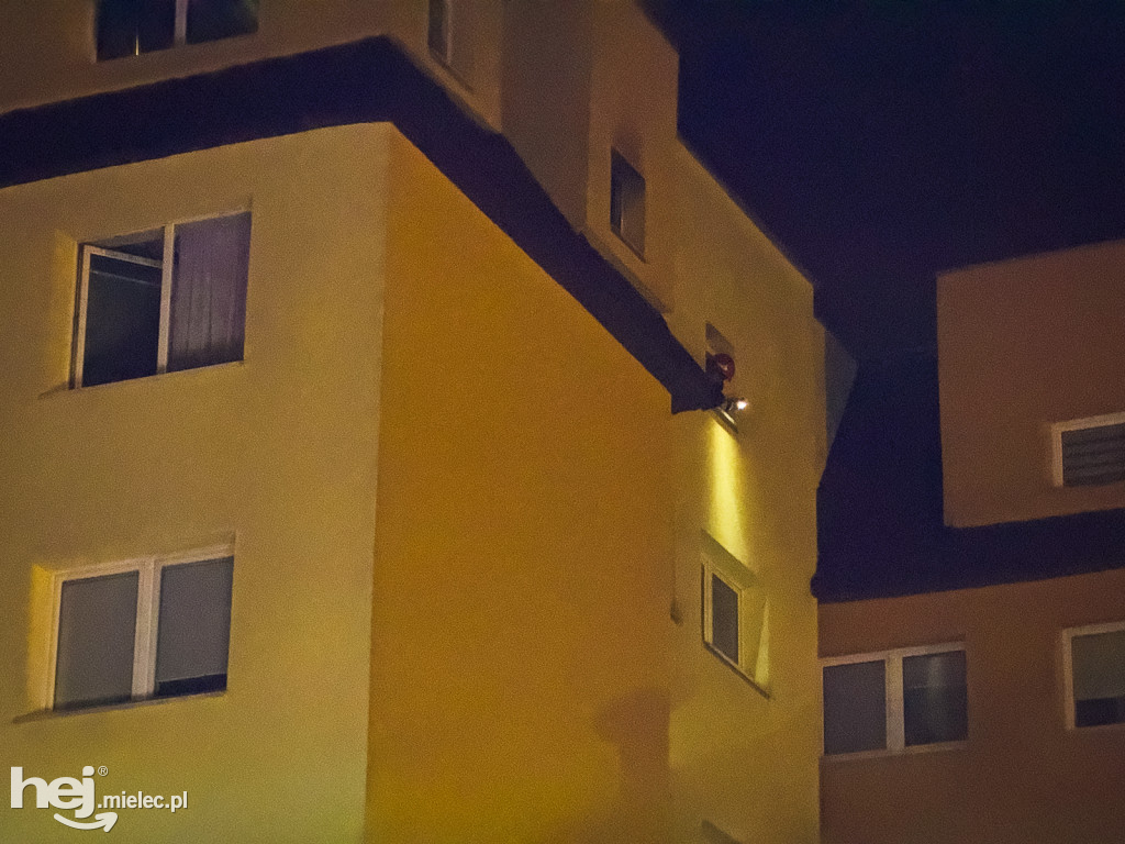 Nocny pożar na ulicy Botanicznej