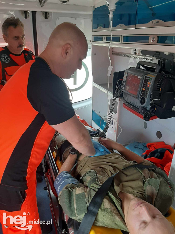 Ratownicy z Mielca na poligonie wojskowym