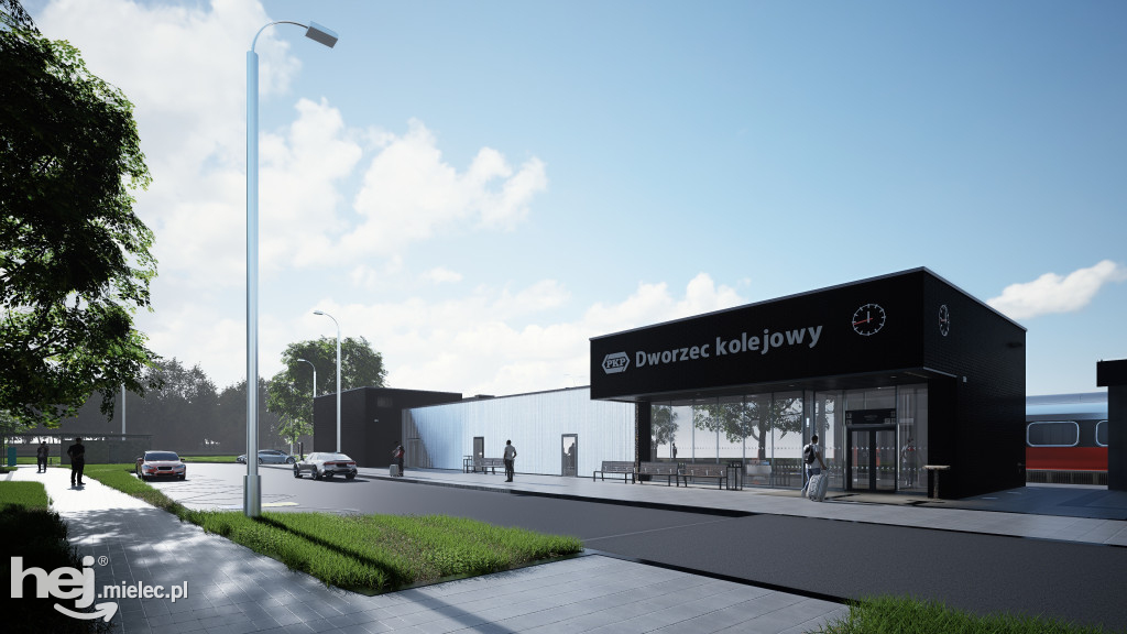 Dworzec PKP w Mielcu na wizualizacjach