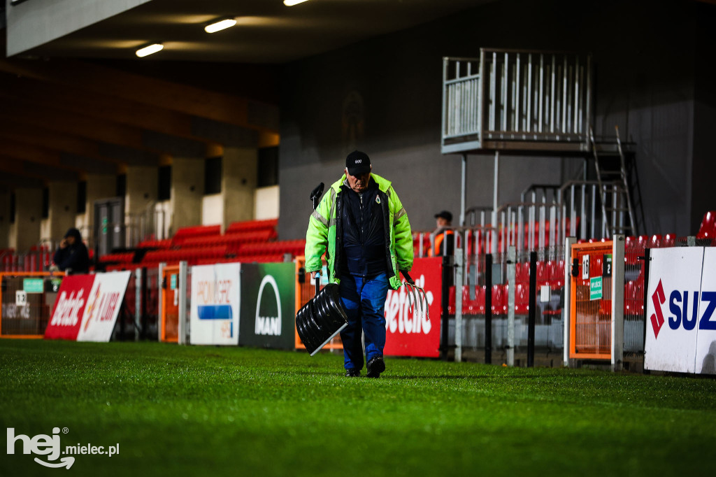 Odwołany mecz Puszcza Niepołomice - FKS Stal Mielec