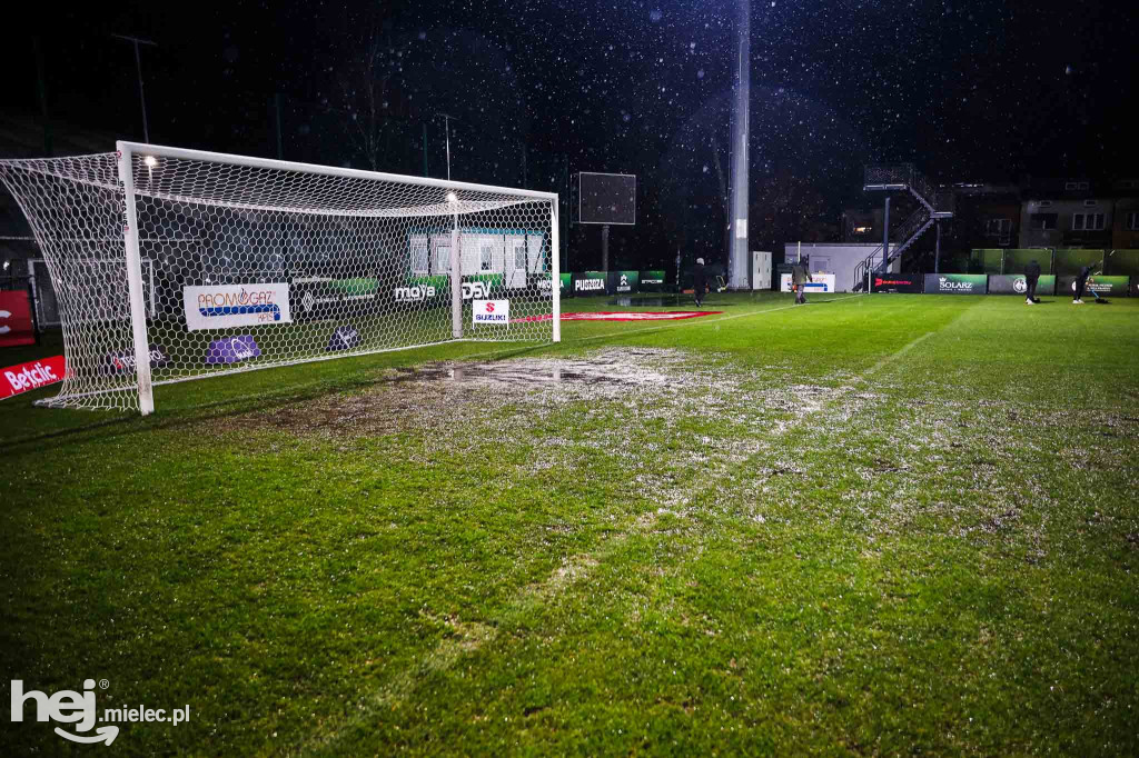 Odwołany mecz Puszcza Niepołomice - FKS Stal Mielec