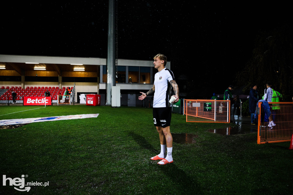 Odwołany mecz Puszcza Niepołomice - FKS Stal Mielec