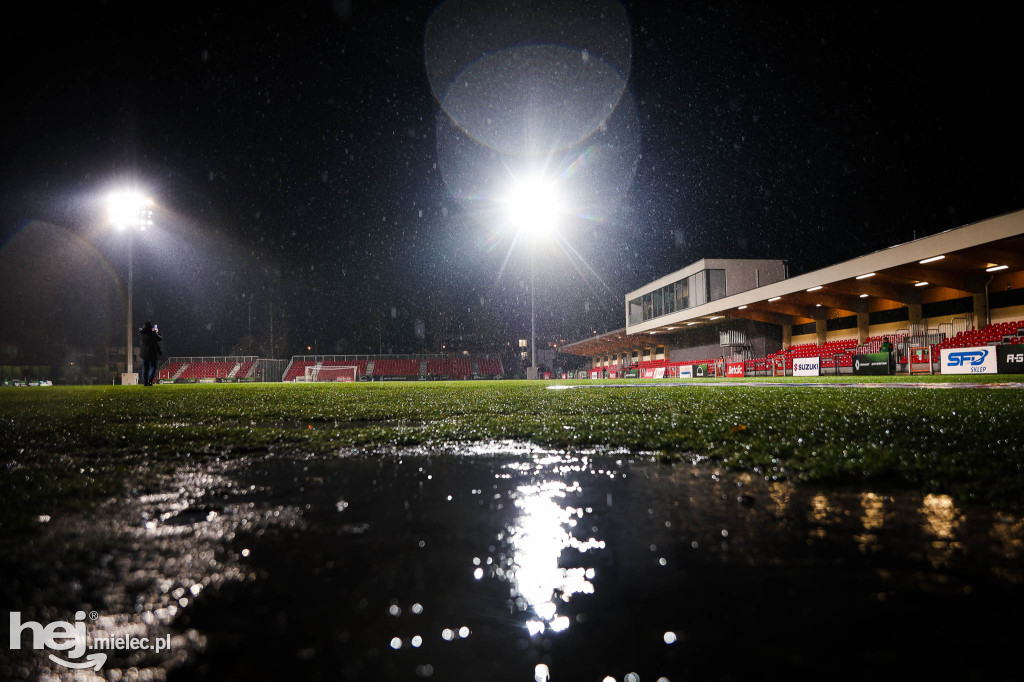 Odwołany mecz Puszcza Niepołomice - FKS Stal Mielec
