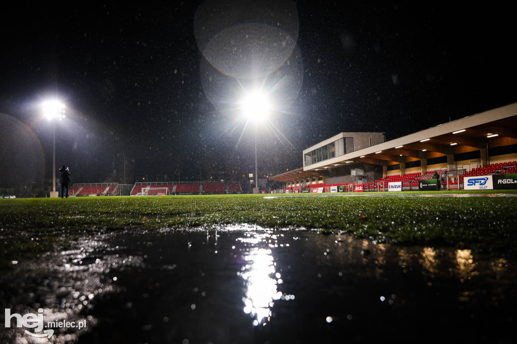 Odwołany mecz Puszcza Niepołomice - FKS Stal Mielec