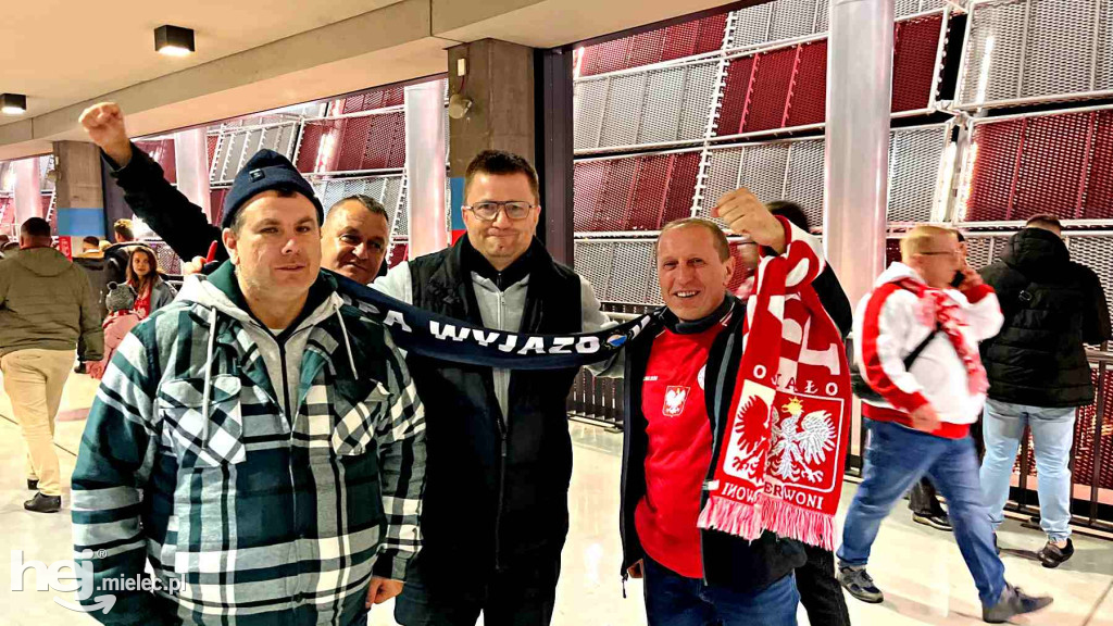 Mieleccy kibice na meczu Polska – Holandia