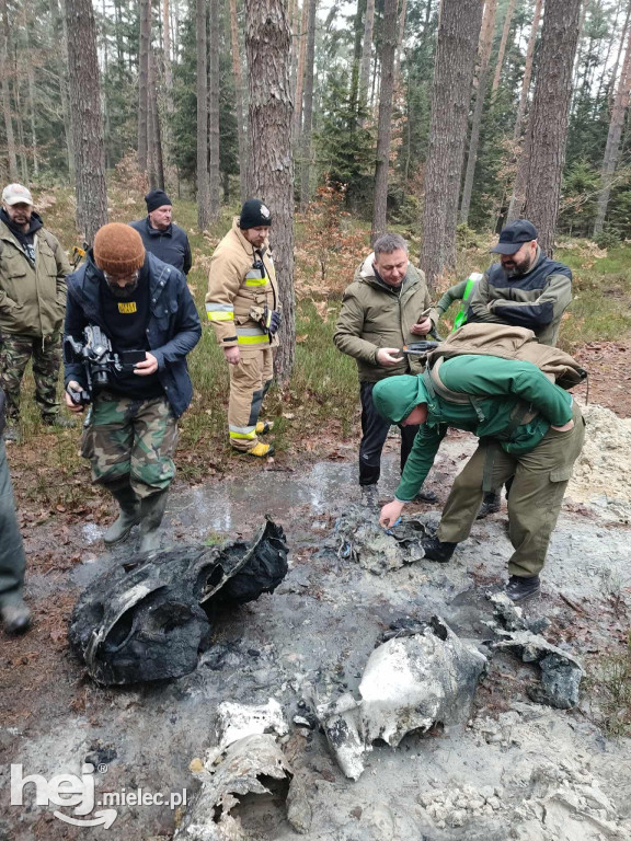 Okrycie rakiety V-2 w lesie, we wsi Blizna