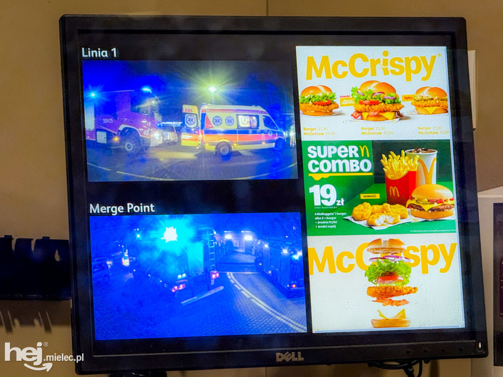 Ewakuacja McDonalds w Mielcu