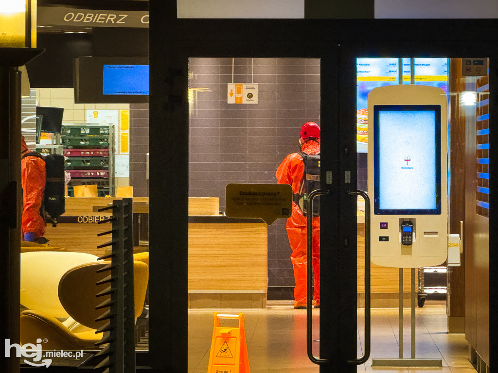 Ewakuacja McDonalds w Mielcu