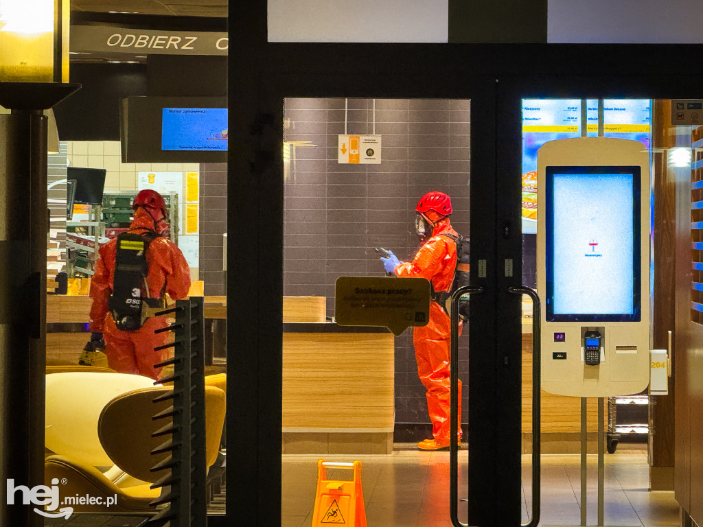Ewakuacja McDonalds w Mielcu