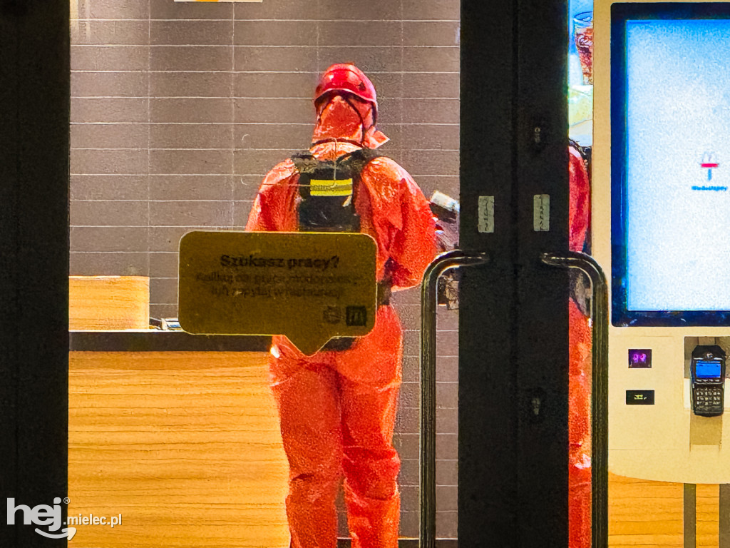 Ewakuacja McDonalds w Mielcu