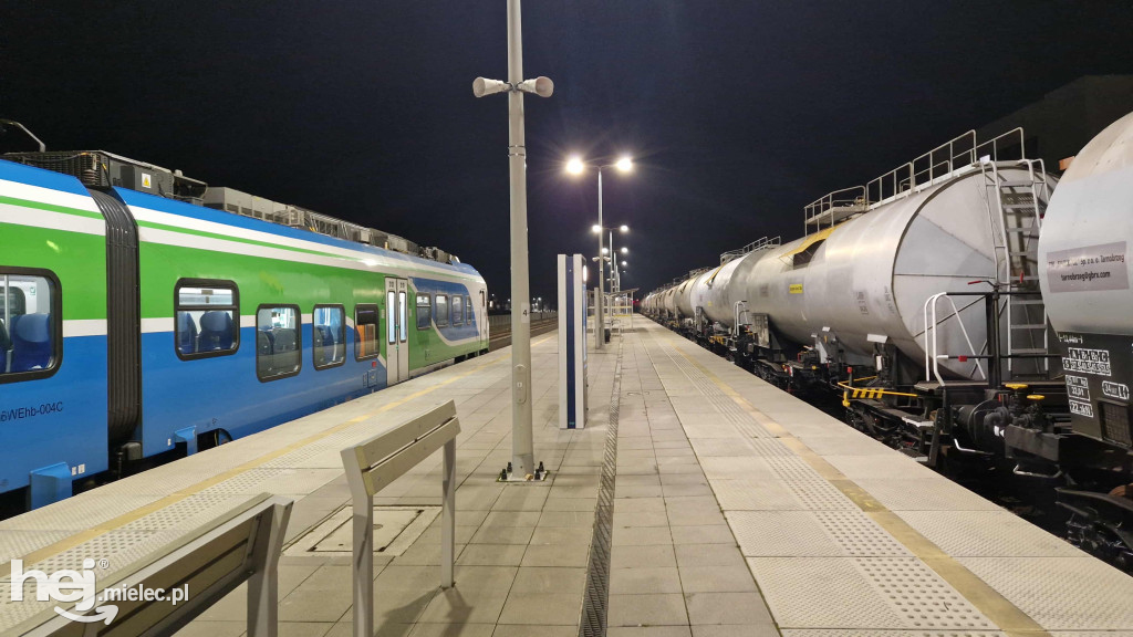 Pociąg z siarką na stacji Mielec