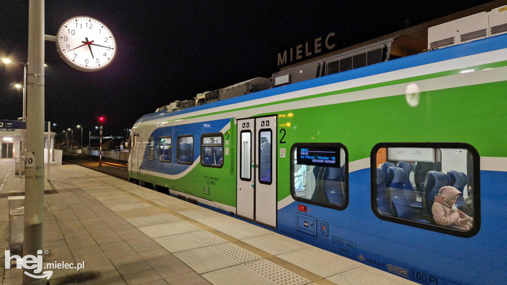 Pociąg z siarką na stacji Mielec