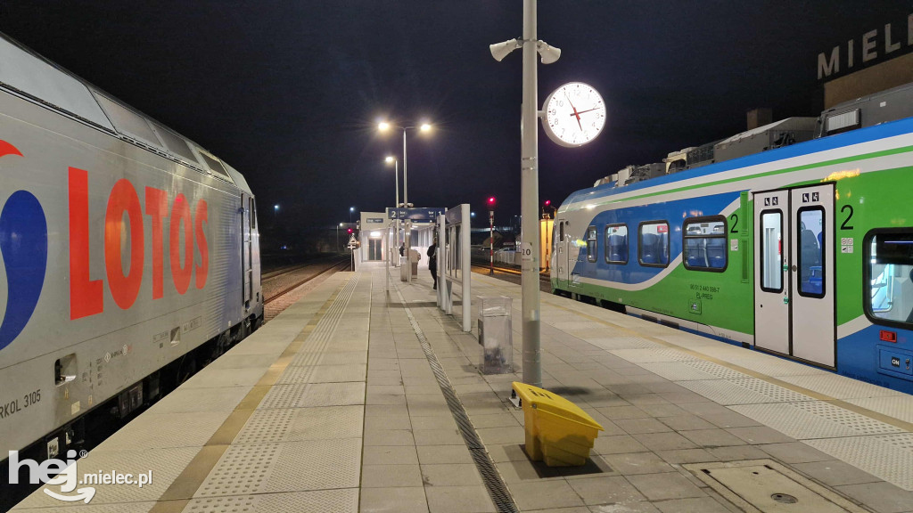 Pociąg z siarką na stacji Mielec