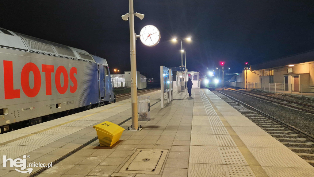 Pociąg z siarką na stacji Mielec