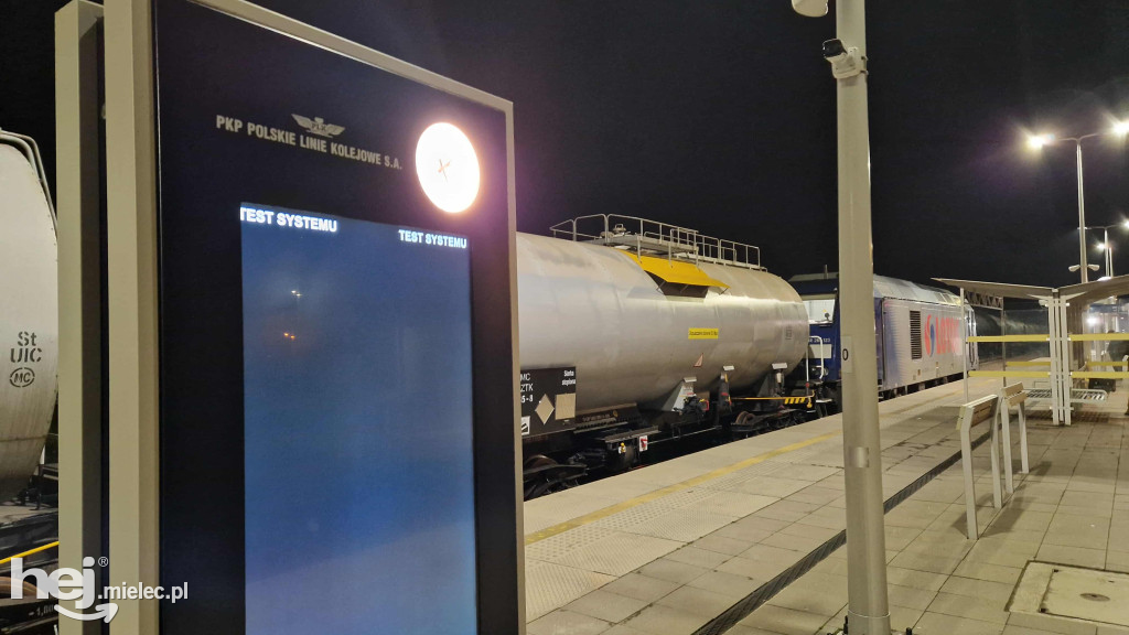 Pociąg z siarką na stacji Mielec