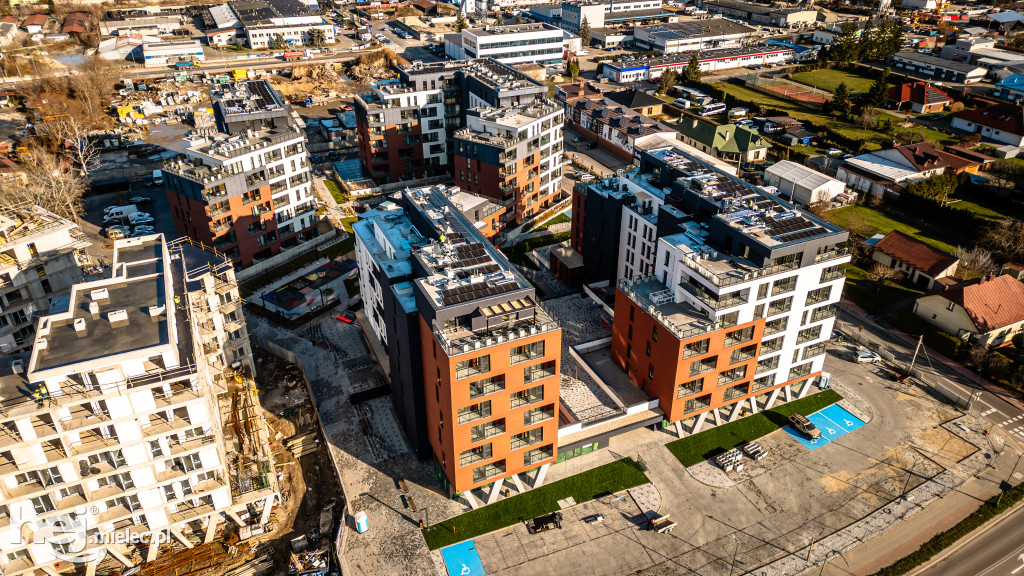 Osiedle Stara Cegielnia w Mielcu jesienią 2025 roku [DRON]