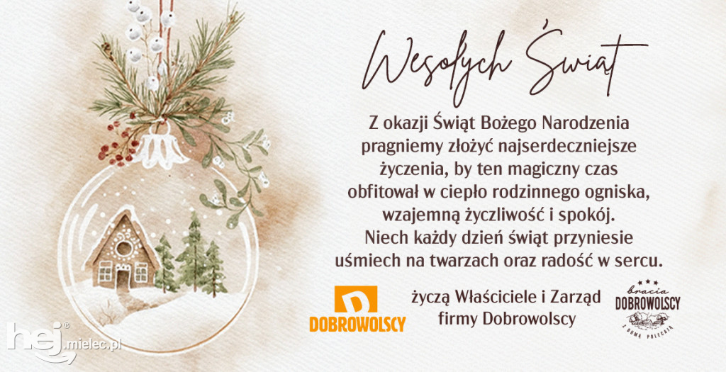 Świąteczne i noworoczne życzenia dla mielczan! Sprawdź od kogo!