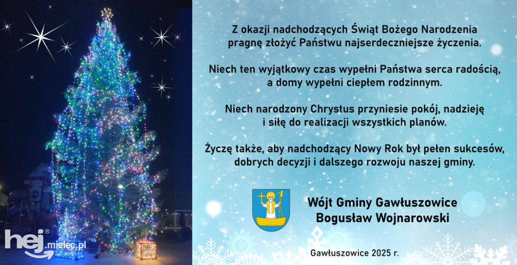 Świąteczne i noworoczne życzenia dla mielczan! Sprawdź od kogo!
